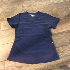 Navy blue scrub top